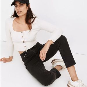 Madewell classic straight lunar wash jeans